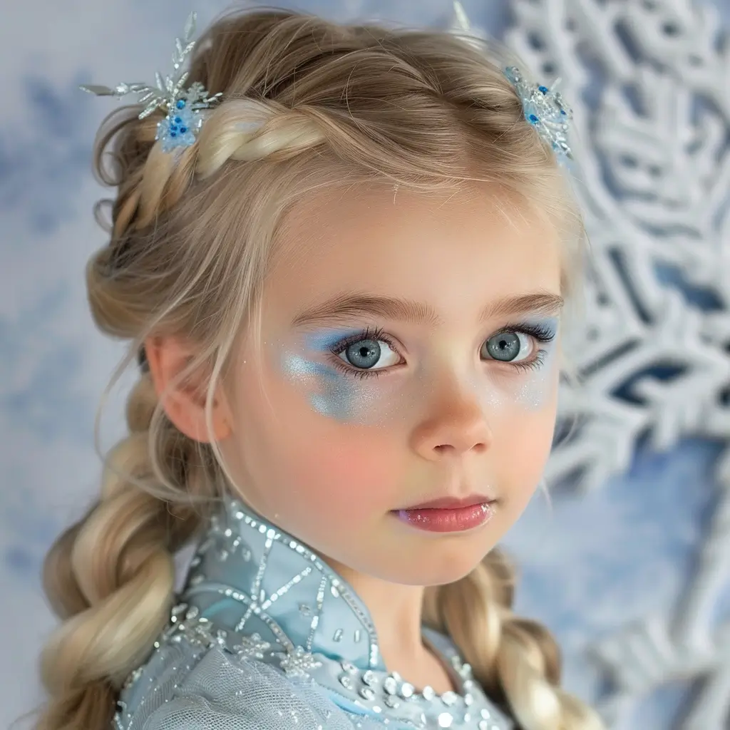 5 year old girl with elsa makeup ideas